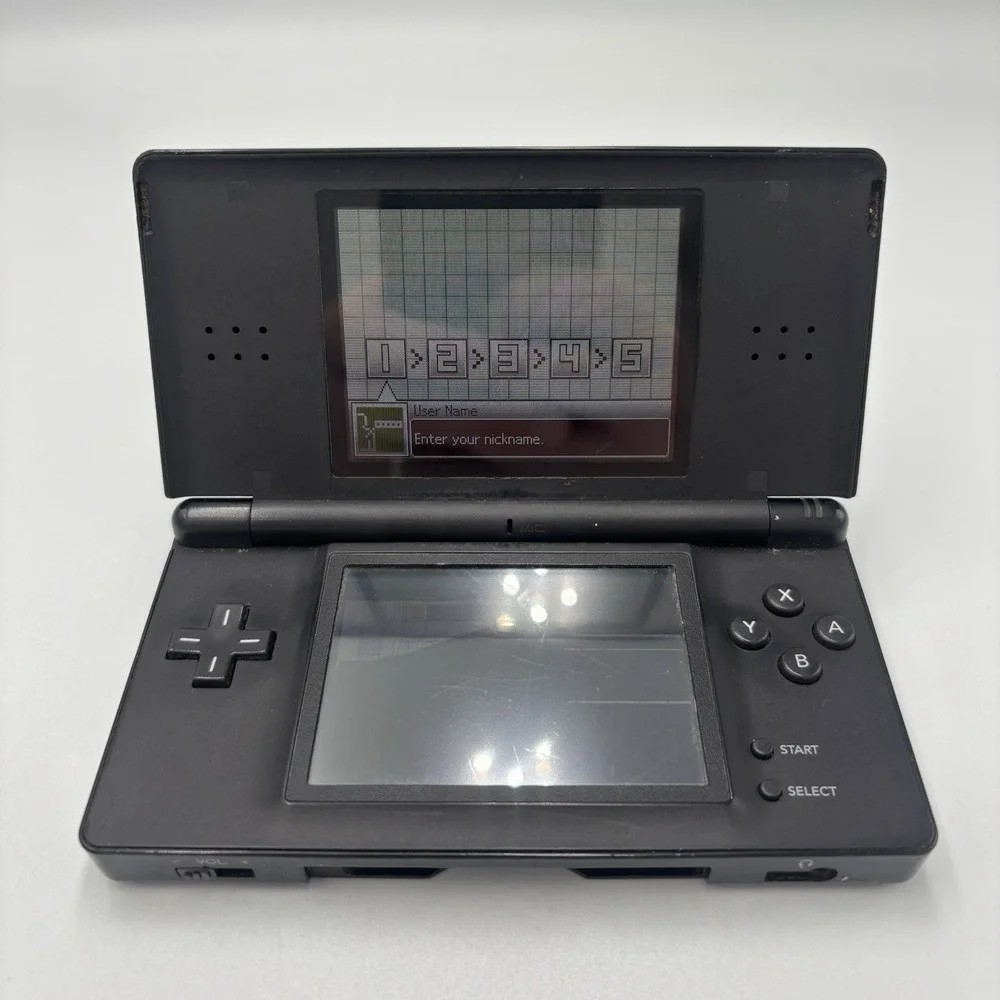 Nintendo DS Lite Handheld Console Black Onyx USG-001 - For Parts / Repair
